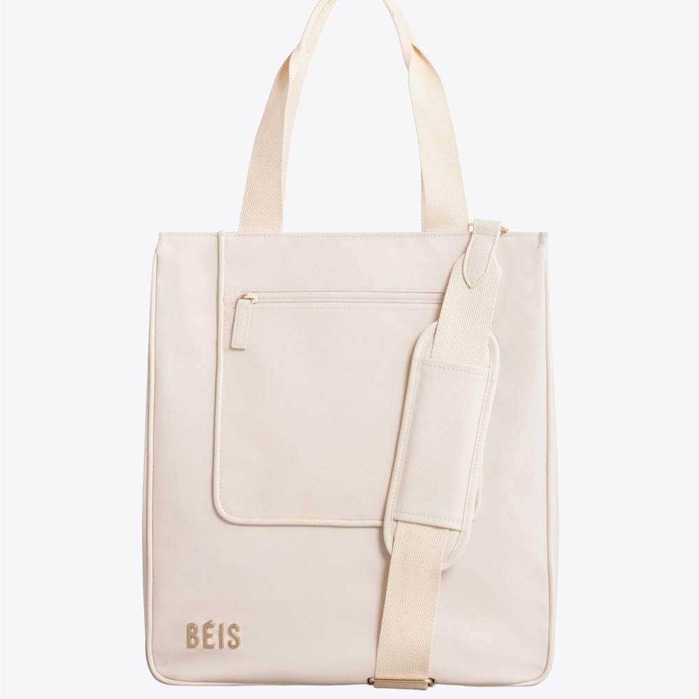 Bèis North South Tote in Beige